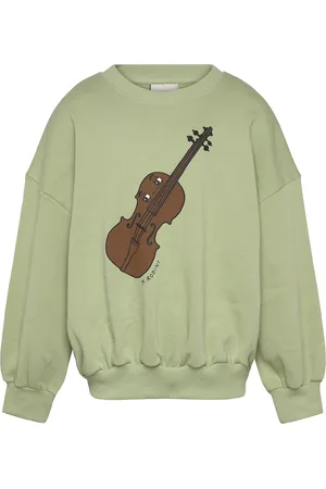 Mini Rodini Violin Sp Sweatshirt Tops Sweat-shirts & Hoodies Sweat-shirts Green