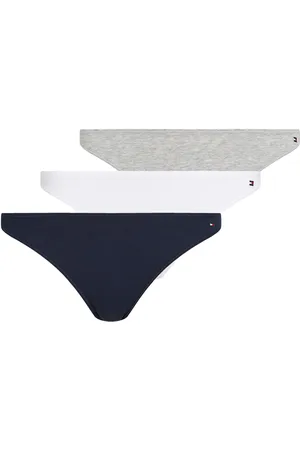 Tommy Hilfiger 3 Pack Dipped Bikini Alushousut Brief Tangat Multi/patterned