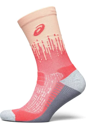 Asics Performance Run Sock Crew Sport Socks Regular Socks Coral