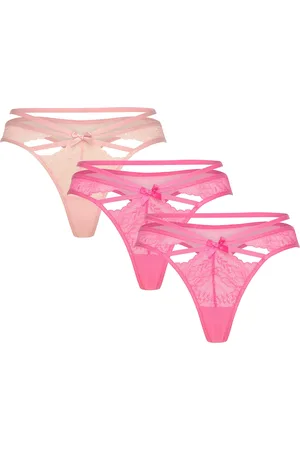 Hunkemöller 3-Pack String Stringit Alusvaatteet Pink