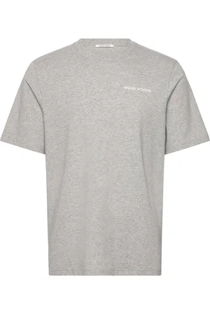 WoodWood Wwbobby Tops T-shirts Short-sleeved Grey