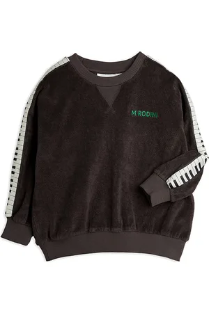 Mini Rodini Piano Terry Sweatshirt Tops Sweat-shirts & Hoodies Sweat-shirts Black