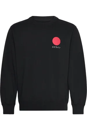 Edwin Japanese Sun Sweat - Black Designers Sweat-shirts & Hoodies Sweat-shirts Black