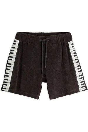 Mini Rodini Piano Terry Sweatshorts Bottoms Shorts Sweat Shorts Black