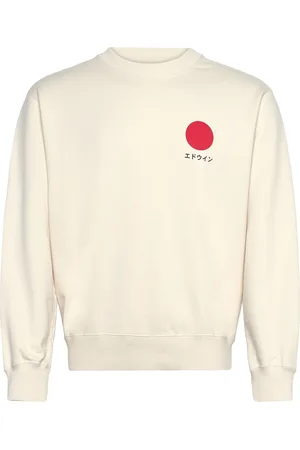 Edwin Japanese Sun Sweat - Whisper White Designers Sweat-shirts & Hoodies Sweat-shirts White