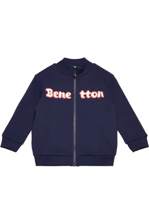 Benetton Jacket Tops Sweat-shirts & Hoodies Sweat-shirts Navy