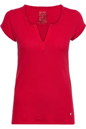 Mos Mosh Mmtroy Tee Ss Tops T-shirts & Tops Short-sleeved Red