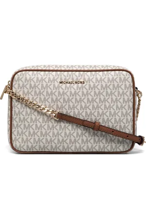 Michael Kors Lg Ew Crossbody Bags Crossbody Bags Beige