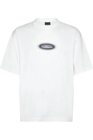 Daily paper Dotted Logo T-Shirt Designers T-shirts Short-sleeved White