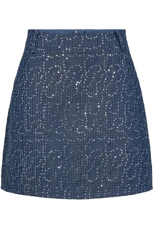 Numph Nujourney Skirt Skirts Short Skirts Blue