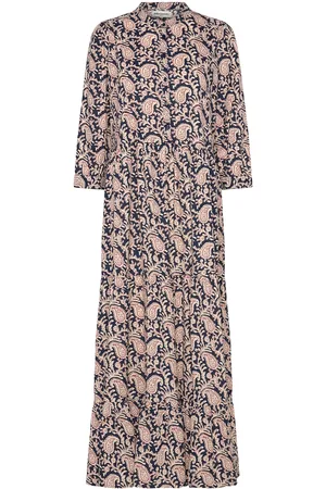 Lollys Laundry Neell Maxi Dress 3/4 Maksimekko Juhlamekko Pink