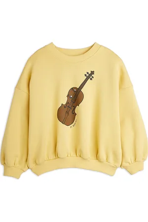 Mini Rodini Violin Sp Sweatshirt Tops Sweat-shirts & Hoodies Sweat-shirts Yellow