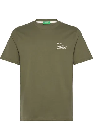 Benetton T-Shirt Tops T-shirts Short-sleeved Green