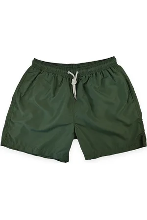 Portia 1924 Solid Swim Shorts Uimashortsit Khaki Green