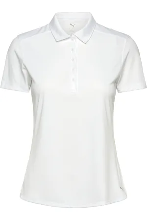 PUMA W Pure 2.0 Ss Polo Sport Sport Clothing Sports Tops & T-shirts Sport Polos White