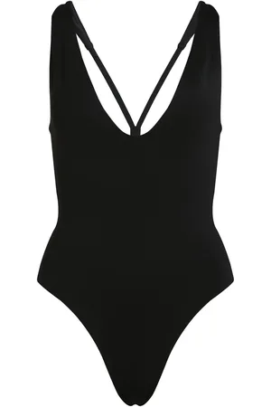 Calvin Klein Plunge Piece Uimapuku Uima-asut Black