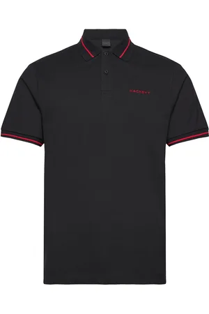 Hackett Hs Tipped Polo Designers Polos Short-sleeved Black