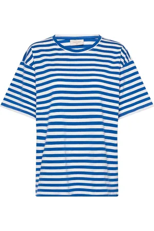Freequent Fqfenjal-Tee Tops T-shirts & Tops Short-sleeved Blue