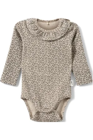 Sofie Schnoor Baby and Kids Dictesb Bodystocking Bodies Long-sleeved Beige