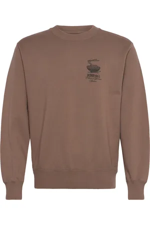 Edwin Ramen Palace Sweat - Shitake Designers Sweat-shirts & Hoodies Sweat-shirts Brown
