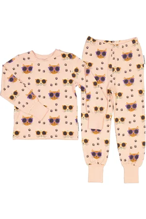 Geggamoja Bamboo Two Piece Pyjamas Pyjamasetti Pyjama Pink