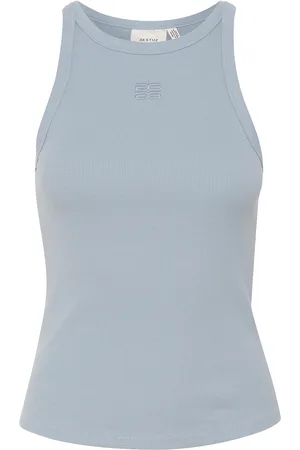 Gestuz Gzdrew Logo Tank 2.0 Tops T-shirts & Tops Sleeveless Blue