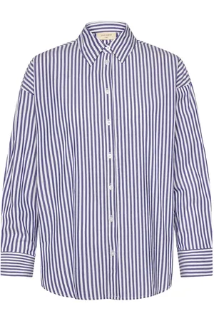 Freequent Fqclair-Shirt Tops Shirts Long-sleeved Blue