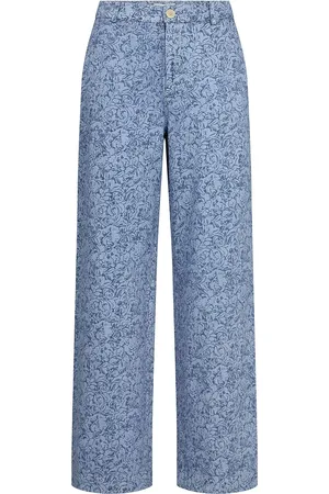 Part Two Coraliepw Pa Bottoms Trousers Wide Leg Blue