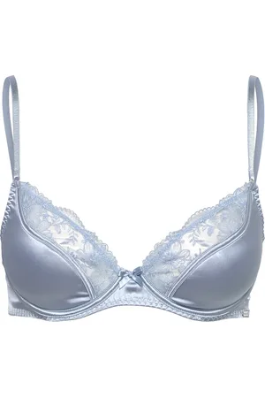 Lindex Bra Lina Halfcup Lingerie Bras & Tops Wired Bras Blue