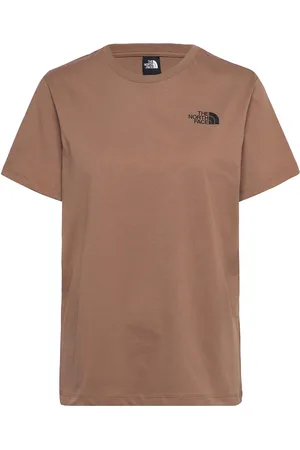 The North Face W Ss Box Nse Relaxed Tee Sport Women Sport Clothing Sports Tops & T-shirts Sport T-shirts Brown
