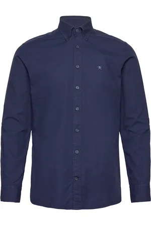Hackett Ess Gmd Oxford Designers Shirts Oxford Shirt Navy