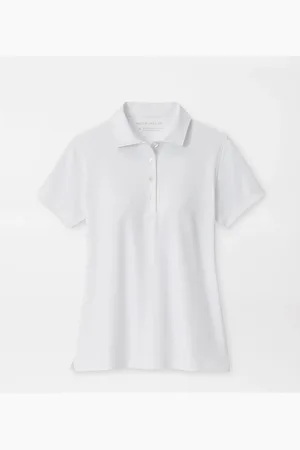 Peter Millar Short Sleeve Button Polo Sport Sport Clothing Sports Tops & T-shirts Sport Polos White