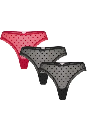 Hunkemöller 3-Pack String Stringit Alusvaatteet Black