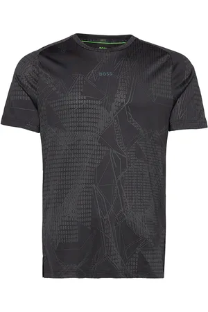 HUGO BOSS Tee Desert Active Sport Men Sports Clothes Sport Tops Sport T-shirts Black