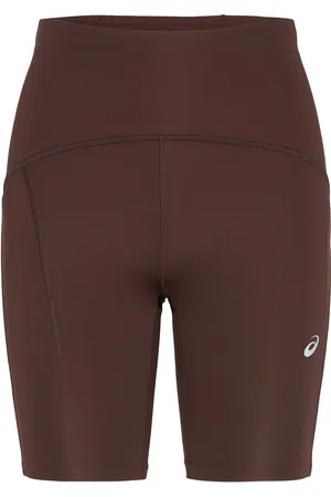 Asics Road High Waist 8In Sprinter Sport Women Sport Clothing Sport Tights Sport Training Tights Brown