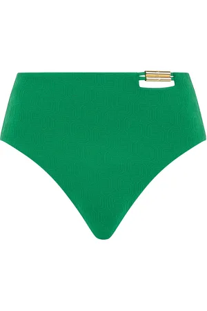Chantelle Hera Full Brief Swimwear Bikinis Bikini Bottoms Bikini Briefs Green
