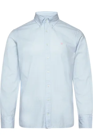 Hackett Ess Gmd Oxford Designers Shirts Oxford Shirt Blue