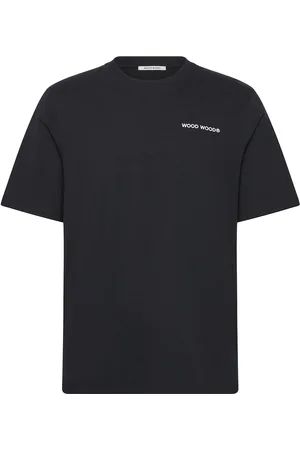 WoodWood Wwbobby Tops T-shirts Short-sleeved Black