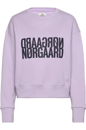 Mads Norgaard Organic Sweat Tilvina Sweatshirt Tops Sweat-shirts & Hoodies Sweat-shirts Purple