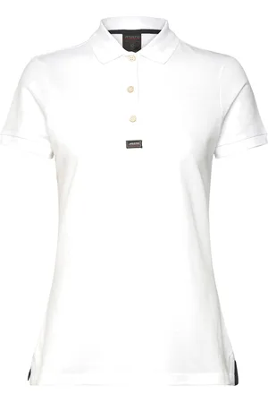 MUSTO W Ess Pique Polo Sport Women Sport Clothing Sports Tops & T-shirts Sport Polos White