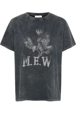 My Essential Wardrobe Eaglemw Boxy Tee Tops Shirts Short-sleeved Black