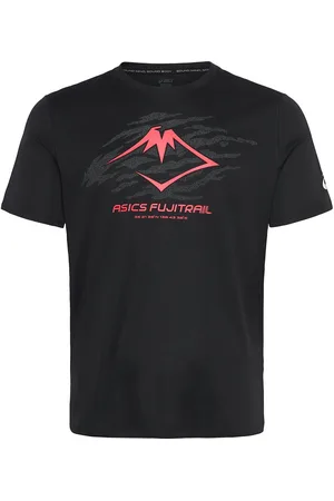 Asics Fujitrail Logo Ss Top Sport T-shirts Short-sleeved Black