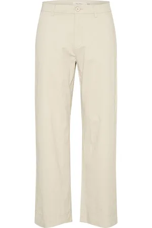 Part Two Belmepw Pa Bottoms Trousers Wide Leg Beige