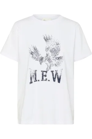 My Essential Wardrobe Eaglemw Boxy Tee Tops Shirts Short-sleeved White