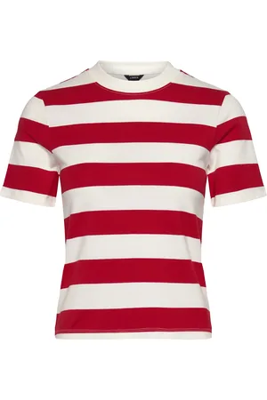 Lindex Tshirt Katja Tops T-shirts & Tops Short-sleeved Red