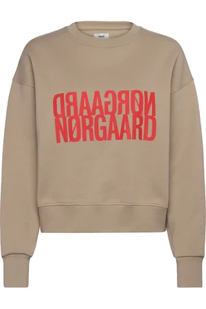 Mads Norgaard Organic Sweat Tilvina Sweatshirt Tops Sweat-shirts & Hoodies Sweat-shirts Beige