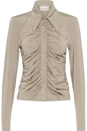 Gestuz Gzlaily Shirt Tops T-shirts & Tops Long-sleeved Beige