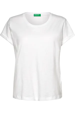 Benetton T-Shirt Tops T-shirts & Tops Short-sleeved White