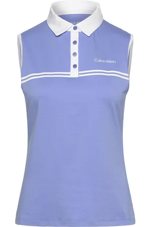 Calvin Klein Bellevue S/Less Polo Sport Sport Clothing Sports Tops & T-shirts Sport Tank Tops Blue