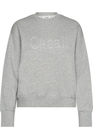 Casall Terry Spring Graphic Crew Sport Sport Clothing Sport Sweat-shirts & Hoodies Sport Sweat-shirts Grey